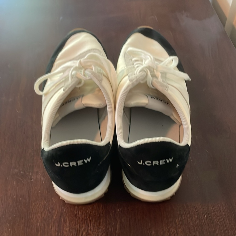 J Crew Trainers sneakers in Colorblock. Black/Ivory - Like New! - Picture 6 of 7